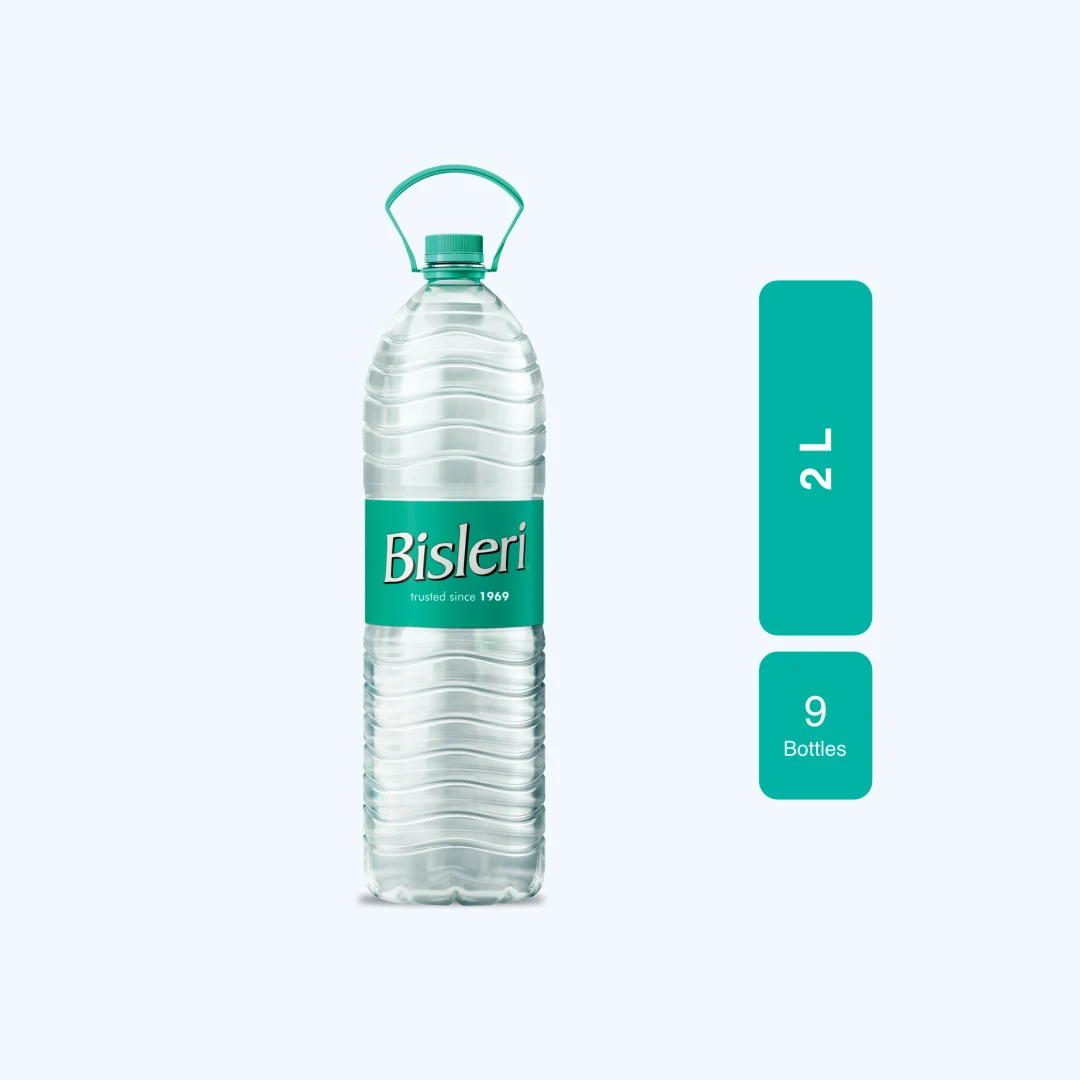 Bisleri 2 L Packaged Drinking Water -9 BTL PER CASE
