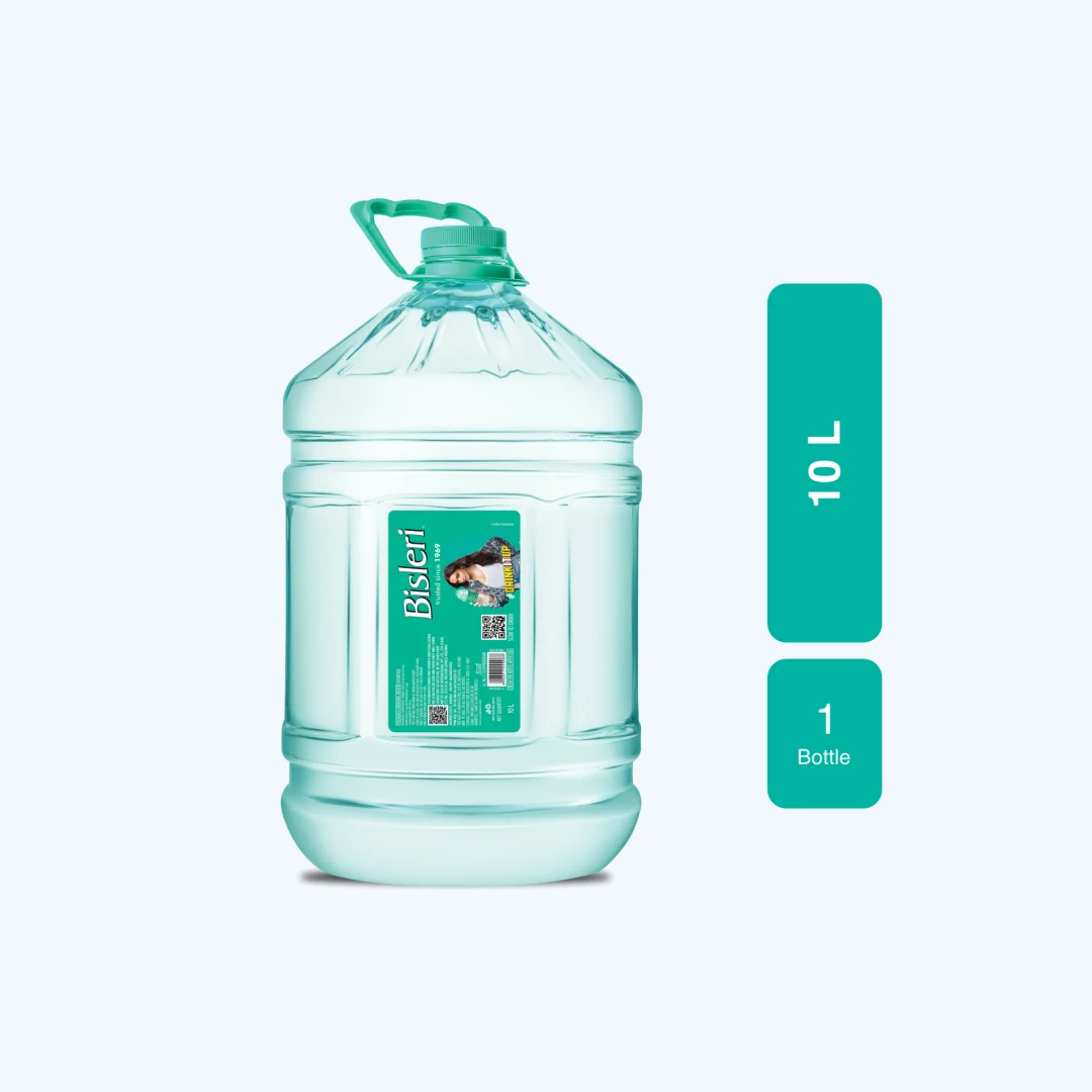 Bisleri 10 L Packaged Drinking Water Jar